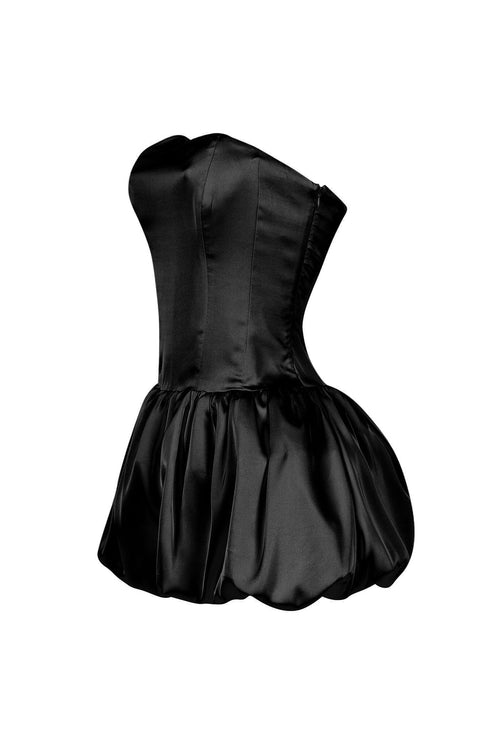 Bre Tube Satin Balloon Mini Dress